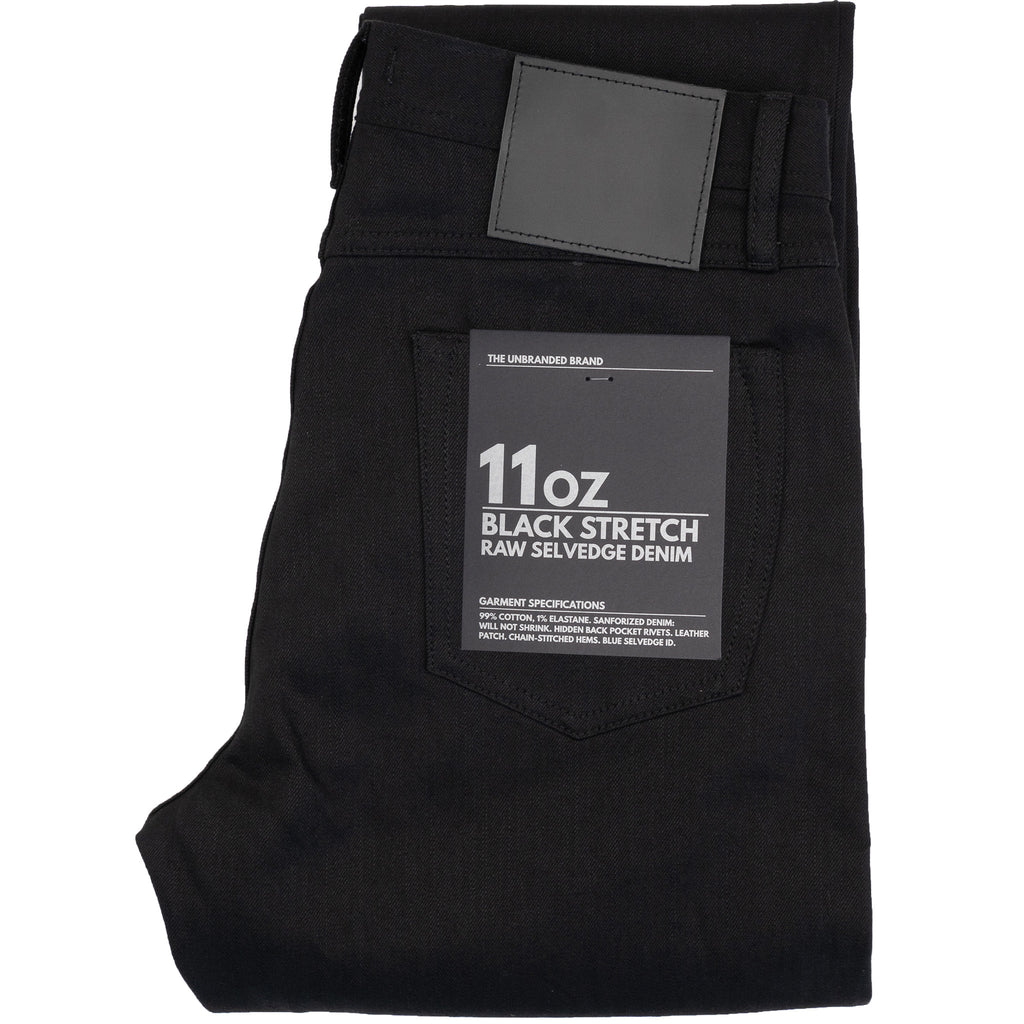 UB844 Relaxed Straight Fit - 11oz Black Stretch Selvedge