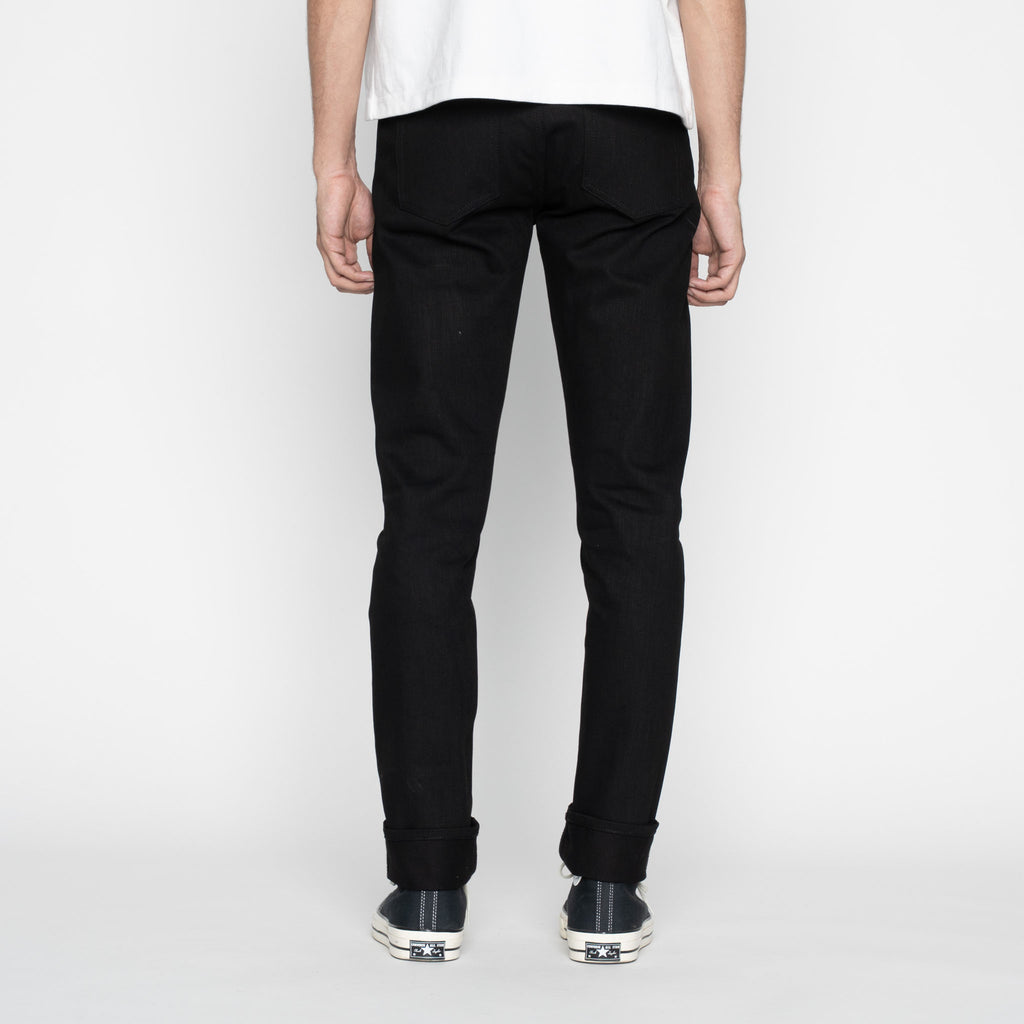UB148 Skinny Fit - 14.5oz. Slubby Black Selvedge