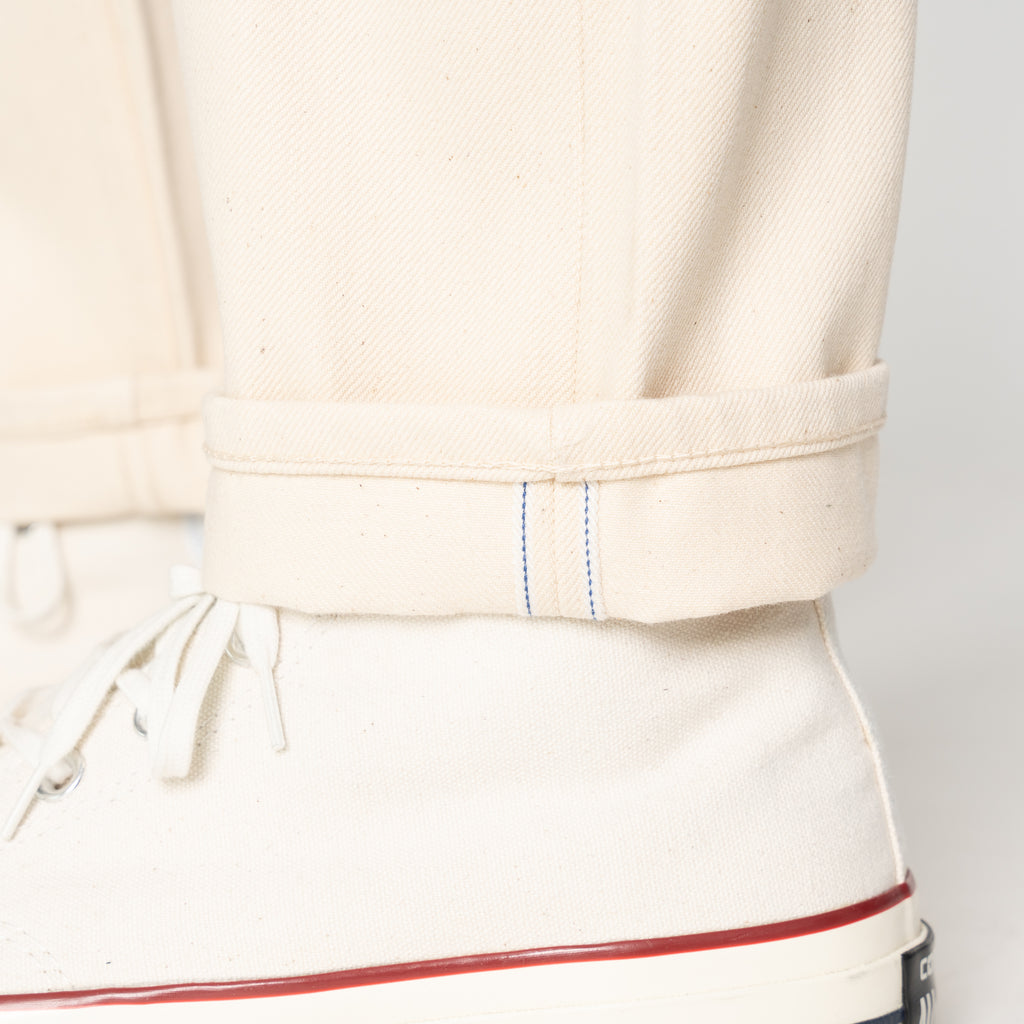 UB197 Skinny Fit - Ecru With Seed Selvedge | The Unbranded Brand