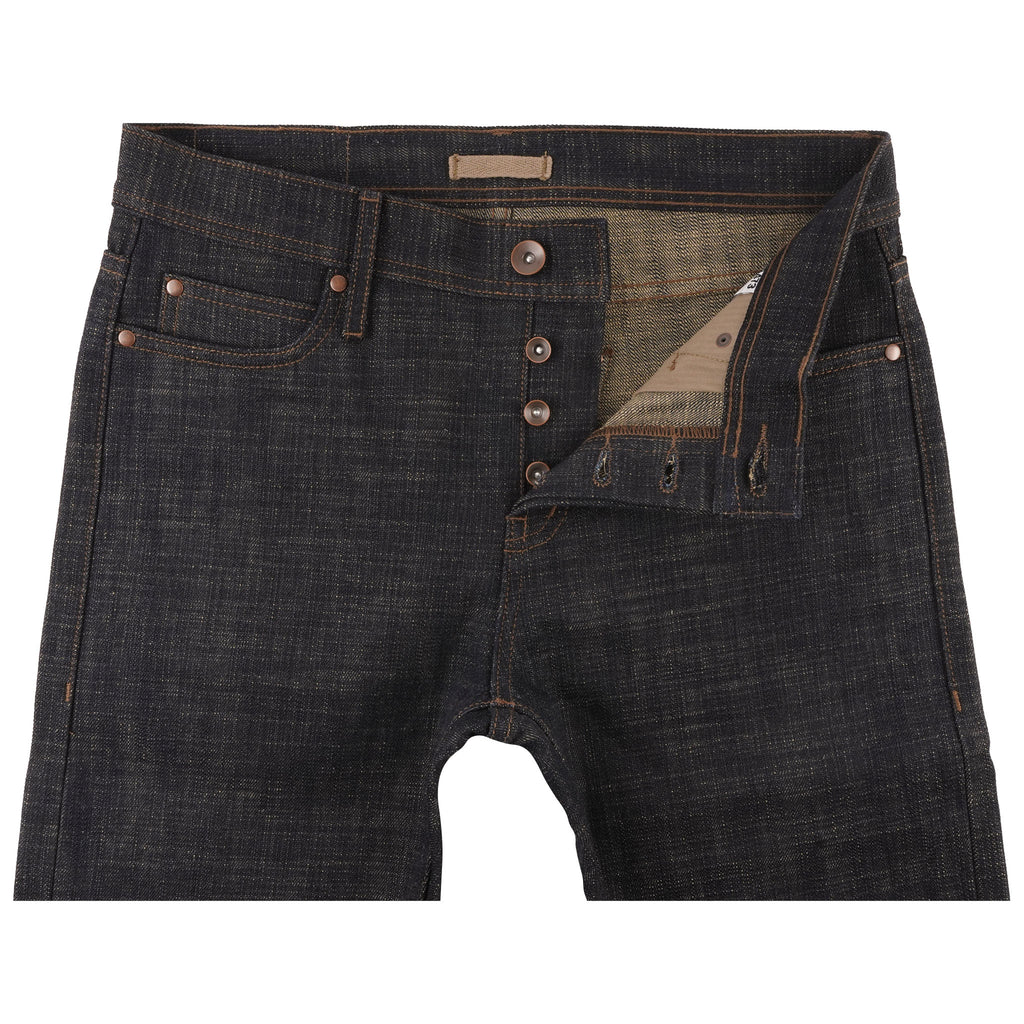 UB473 Tight Fit - 16oz. Slubby Selvedge Denim With Khaki Weft Sanforized