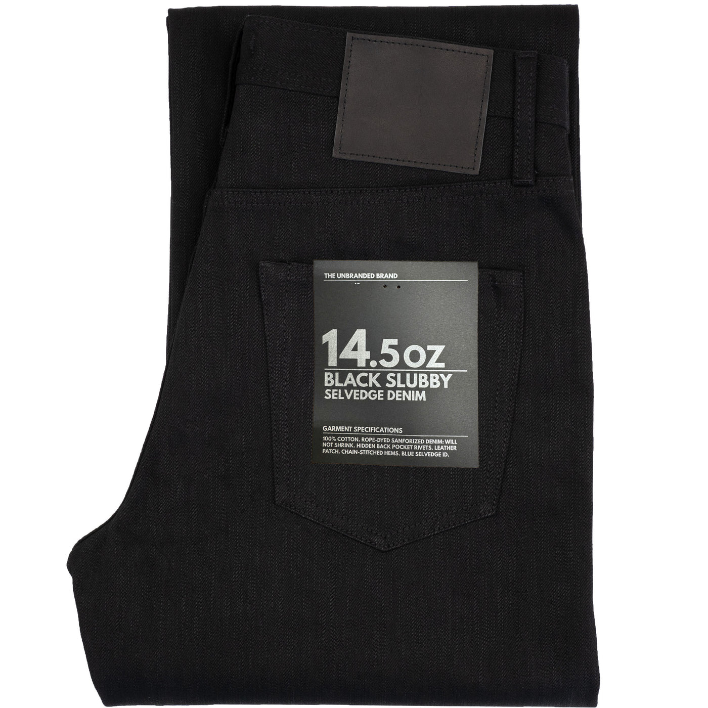 14.5oz Slubby Black Selvedge