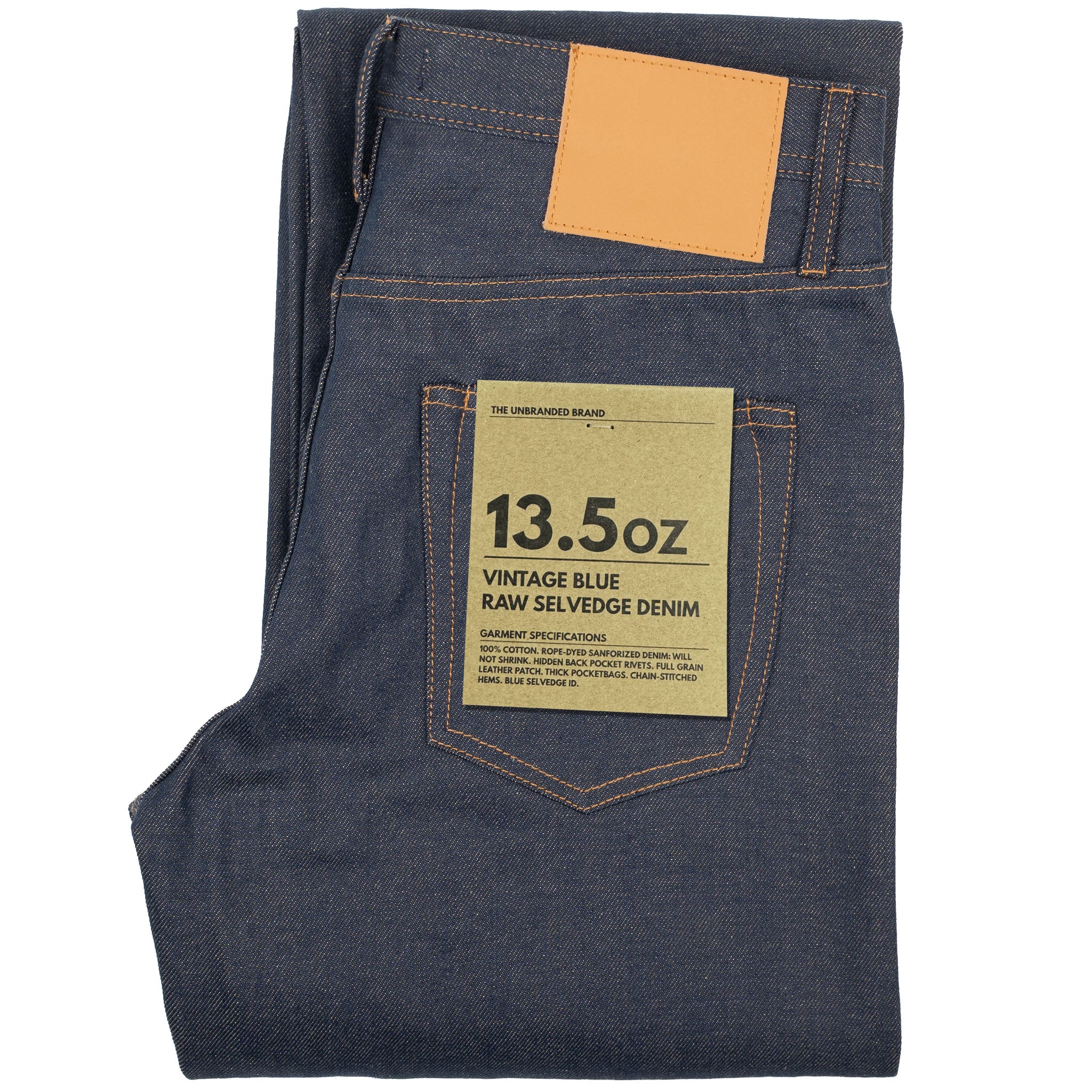 UB754 Wide Fit - 13.5oz Vintage Blue Selvedge
