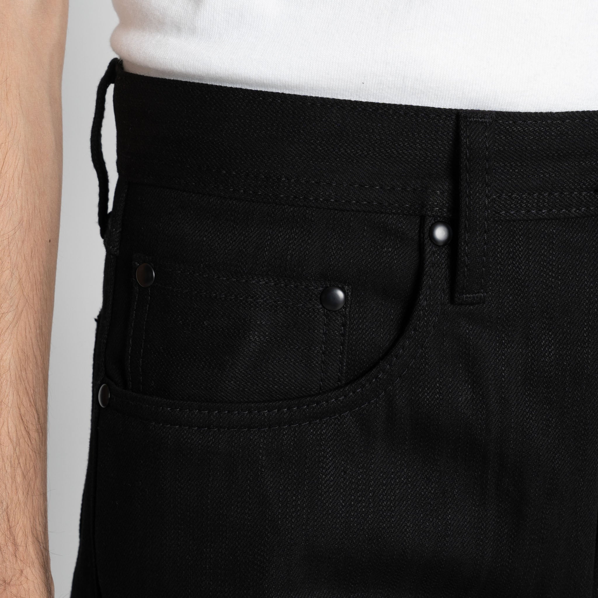 UB848 Relaxed Straight  - 14.5oz. Slubby Black Selvedge