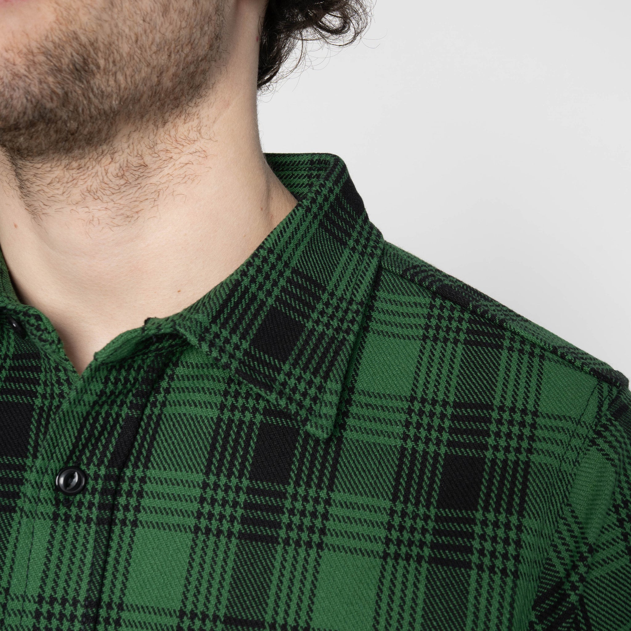 UBS430 Work Shirt - Ultra Heavyweight Flannel Green