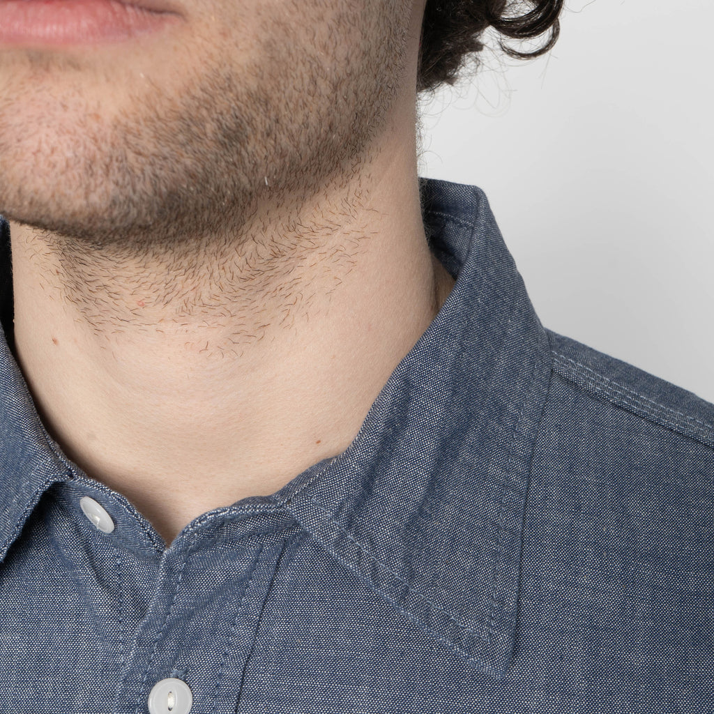 UBS435 Work Shirt - Selvedge Chambray - Blue