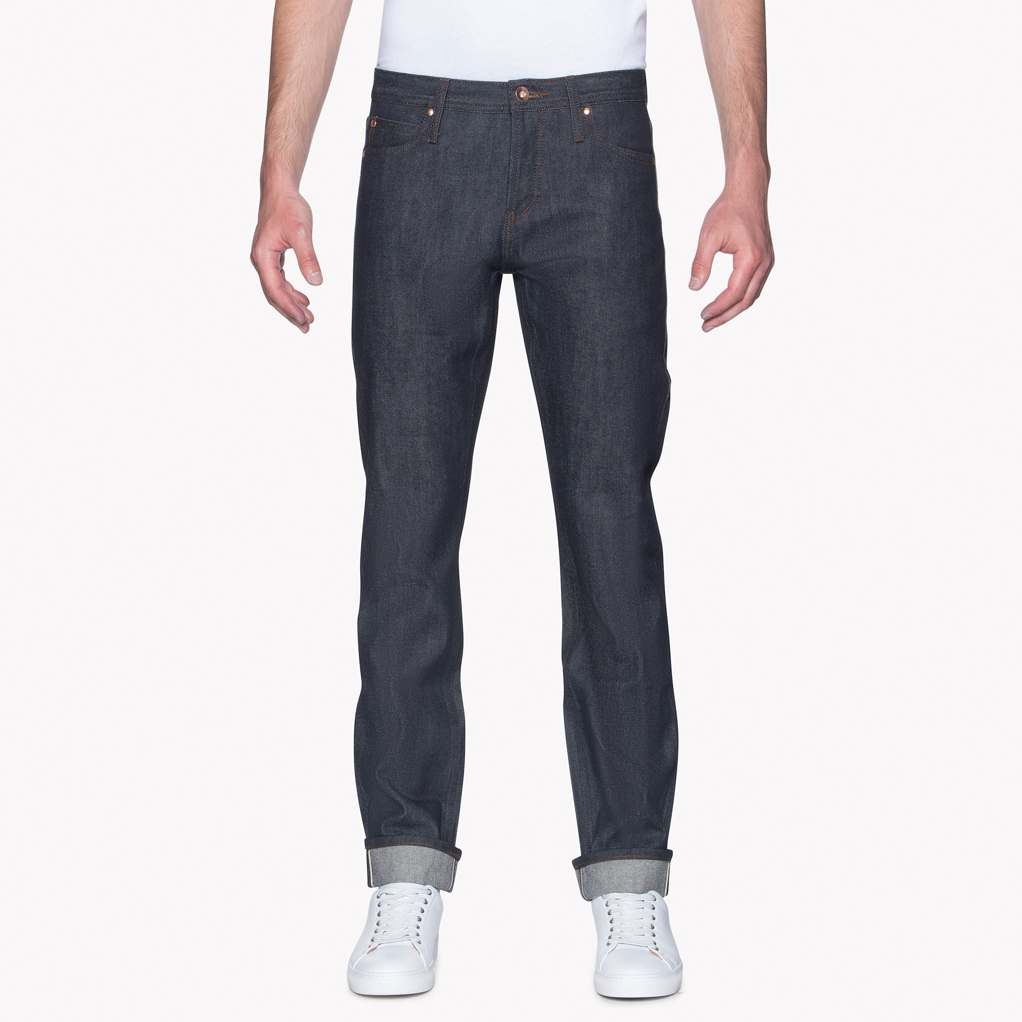 UB101 Skinny Fit 14.5oz Indigo Selvedge Denim | The Unbranded Brand