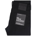 UB144 Skinny Fit 11oz Solid Black Stretch Selvedge Denim | The Unbranded Brand