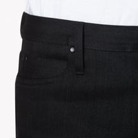 UB144 Skinny Fit 11oz Solid Black Stretch Selvedge Denim | The Unbranded Brand