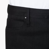 UB144 Skinny Fit 11oz Solid Black Stretch Selvedge Denim | The Unbranded Brand