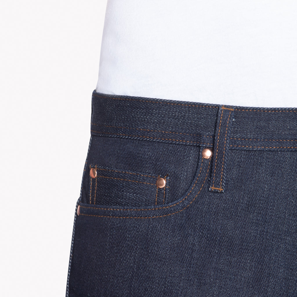 UB221 Tapered Fit 21oz Heavyweight Indigo Selvedge Denim | The Unbranded Brand
