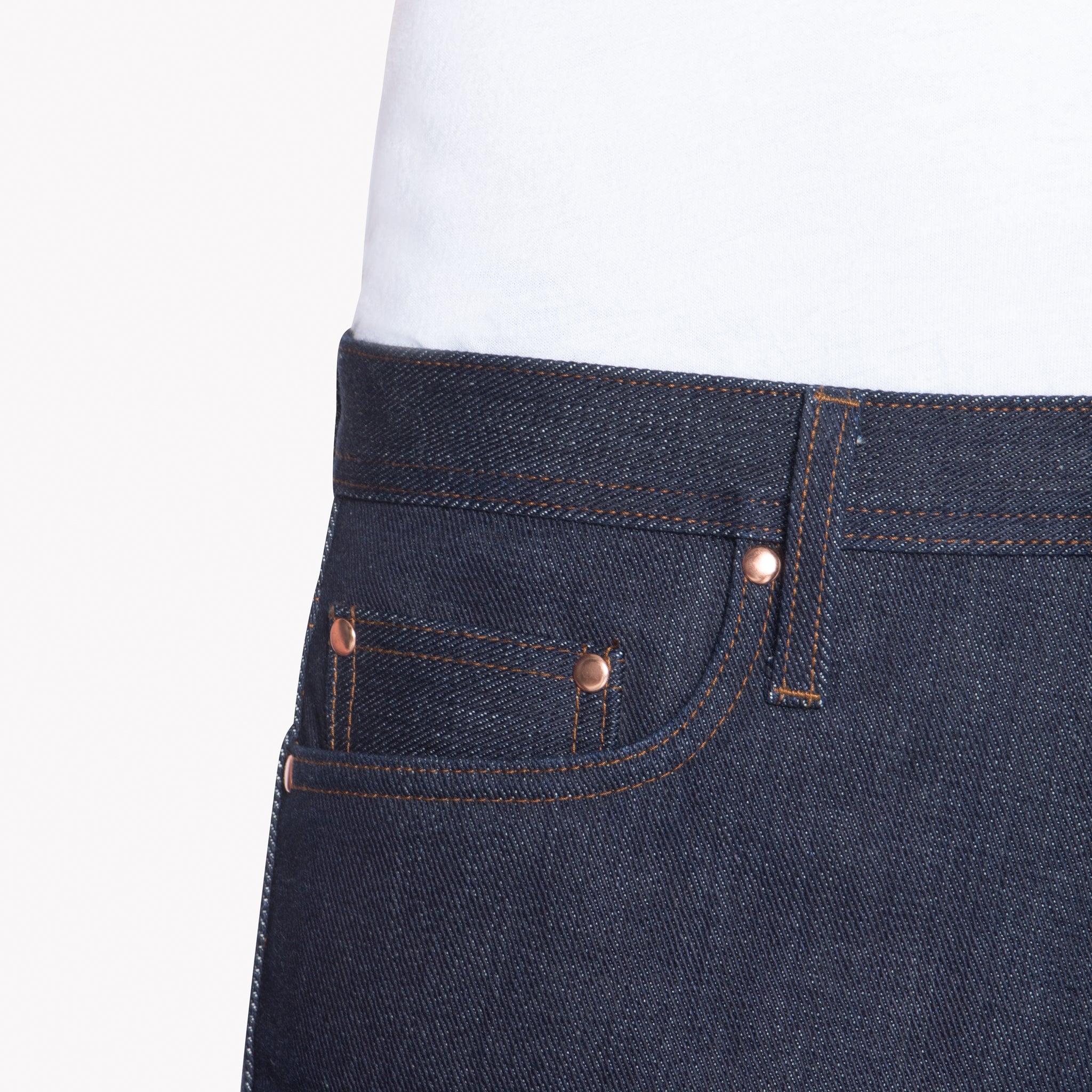 UB221 Tapered Fit 21oz Heavyweight Indigo Selvedge Denim | The Unbranded Brand