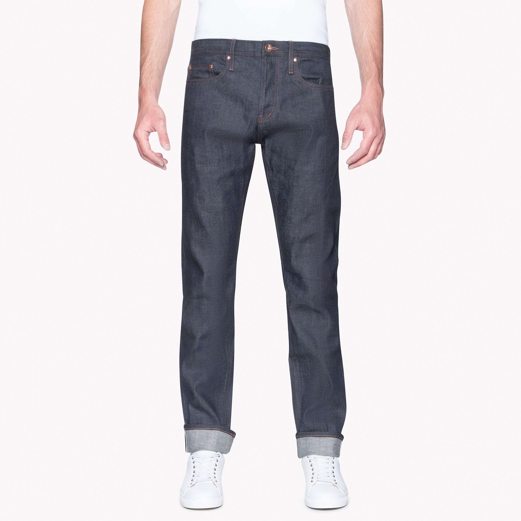 UB222 Tapered Fit 11oz Indigo Stretch Selvedge Denim | The Unbranded Brand