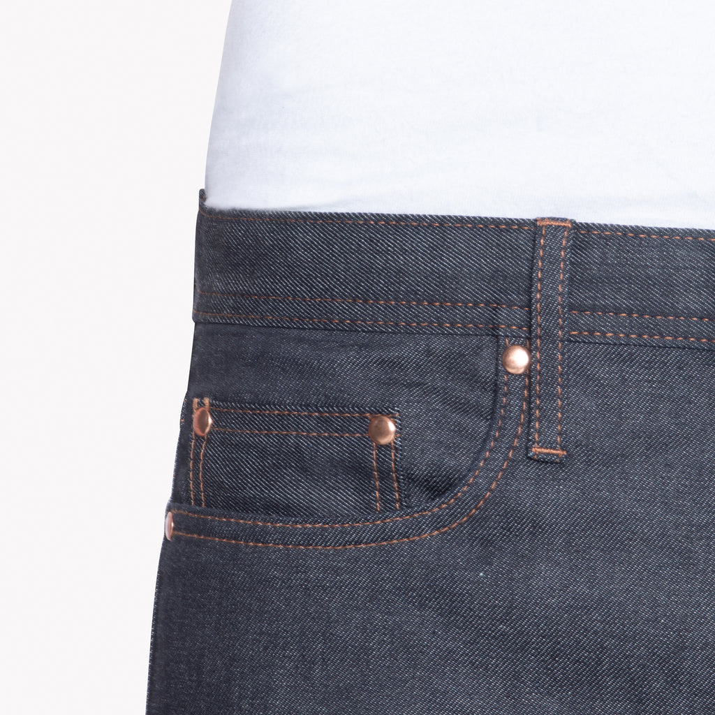 UB222 Tapered Fit 11oz Indigo Stretch Selvedge Denim | The Unbranded Brand