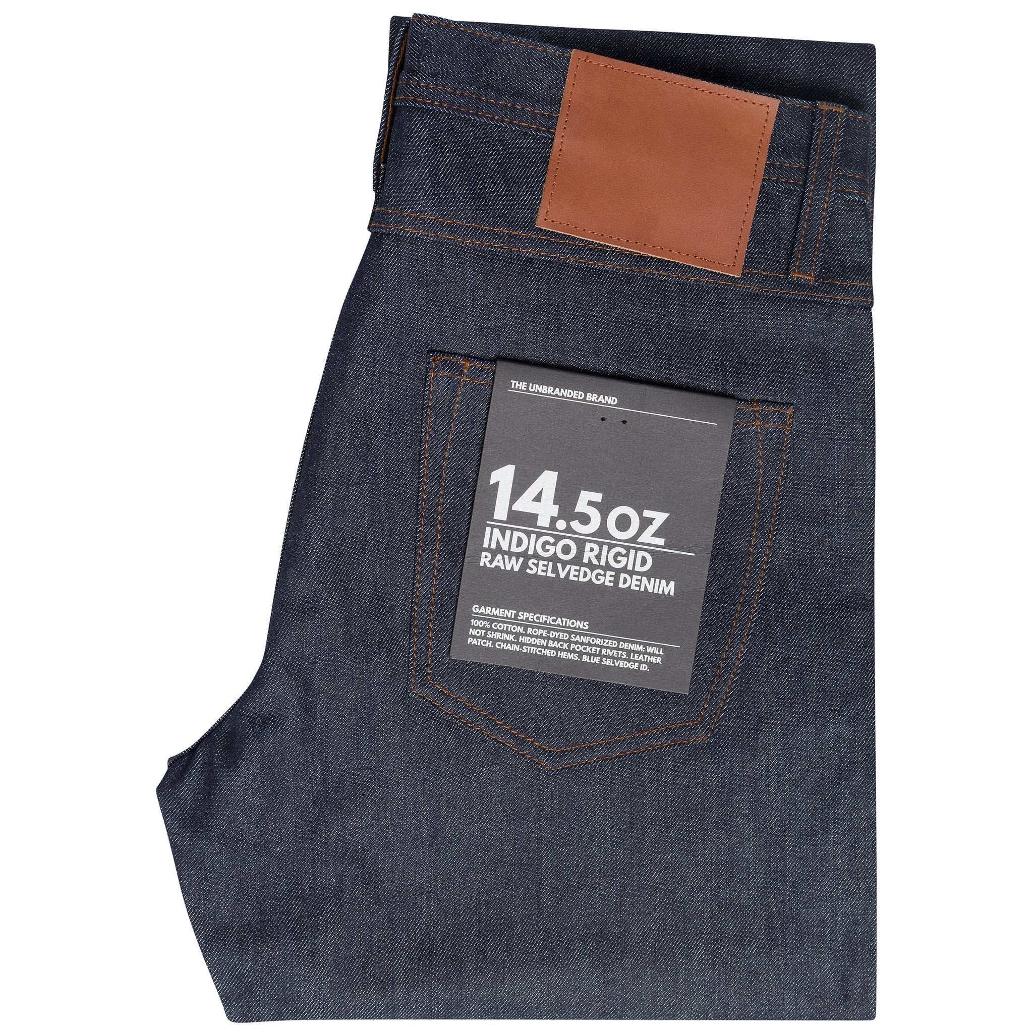 UB301 Straight Fit 14.5oz Indigo Selvedge Denim | The Unbranded Brand