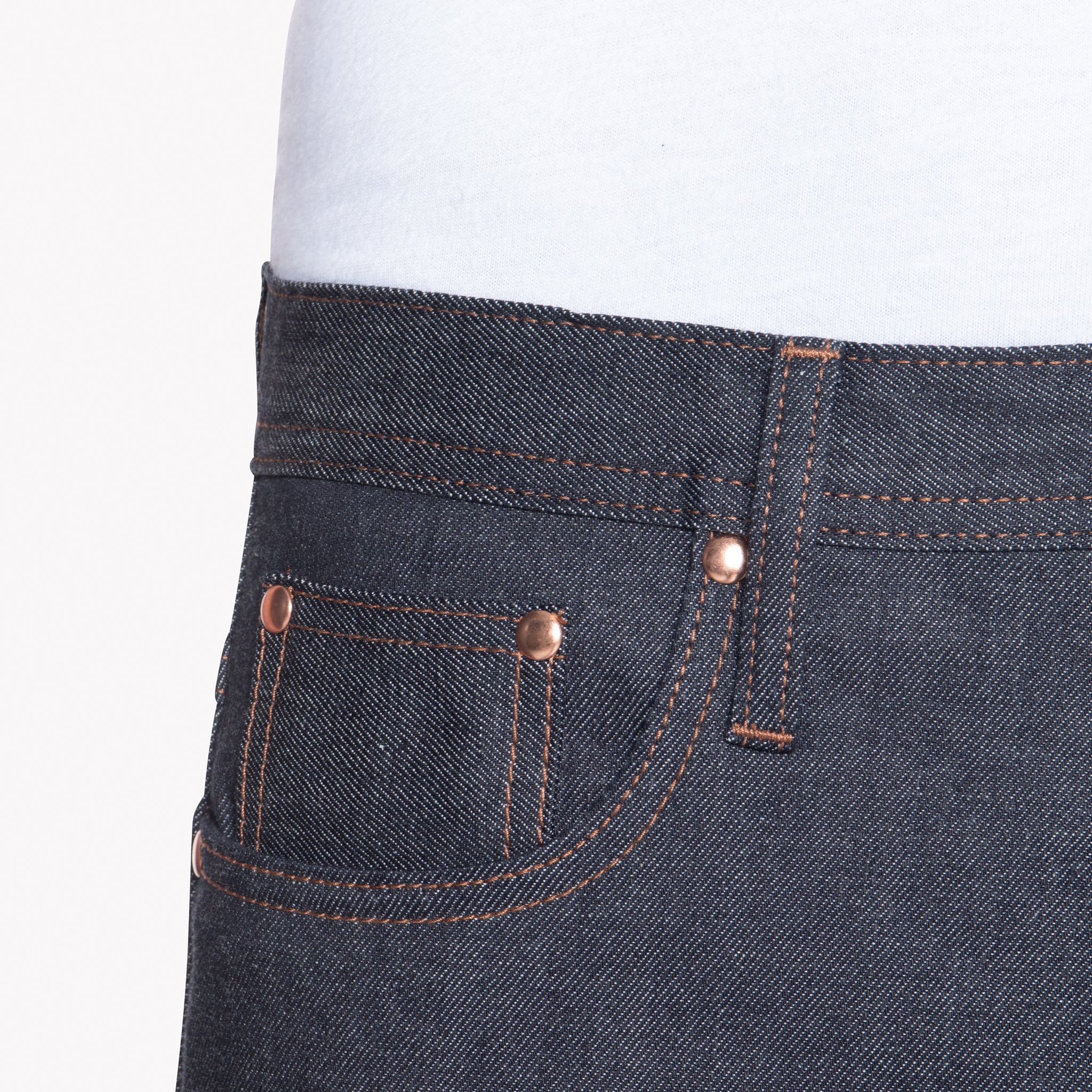 UB322 Straight Fit 11oz Indigo Stretch Selvedge Denim | The Unbranded Brand