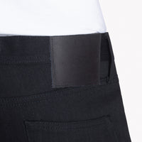 UB444 Tight Fit 11oz Solid Black Stretch Selvedge Denim | The Unbranded Brand