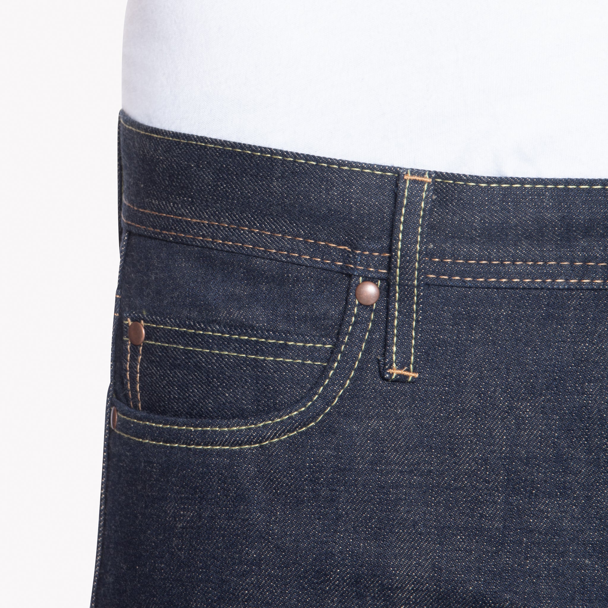 UB469 Tight Fit 18oz Slub Selvedge With Natural Seed Weft | The Unbranded Brand