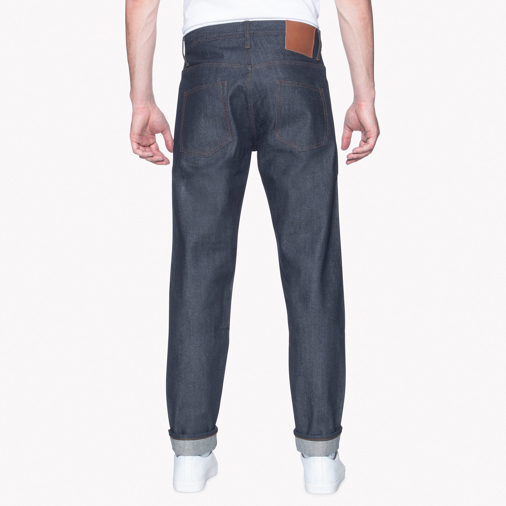 UB601 Relaxed Tapered Fit 14.5oz Indigo Selvedge Denim | The Unbranded Brand