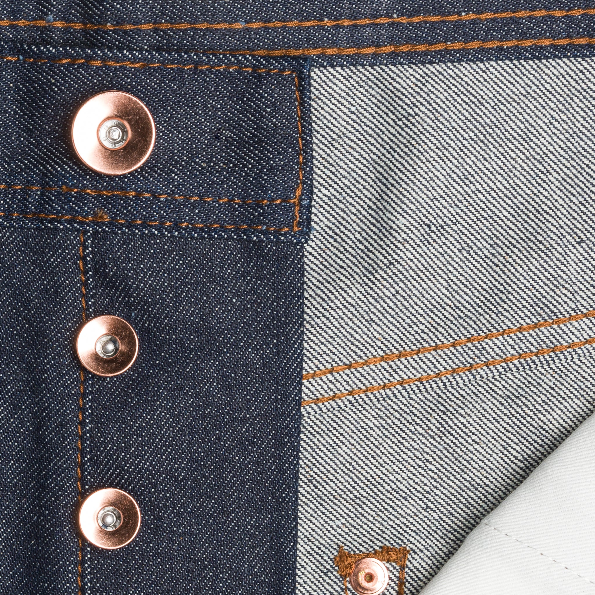 UB601 Relaxed Tapered Fit 14.5oz Indigo Selvedge Denim | The Unbranded Brand