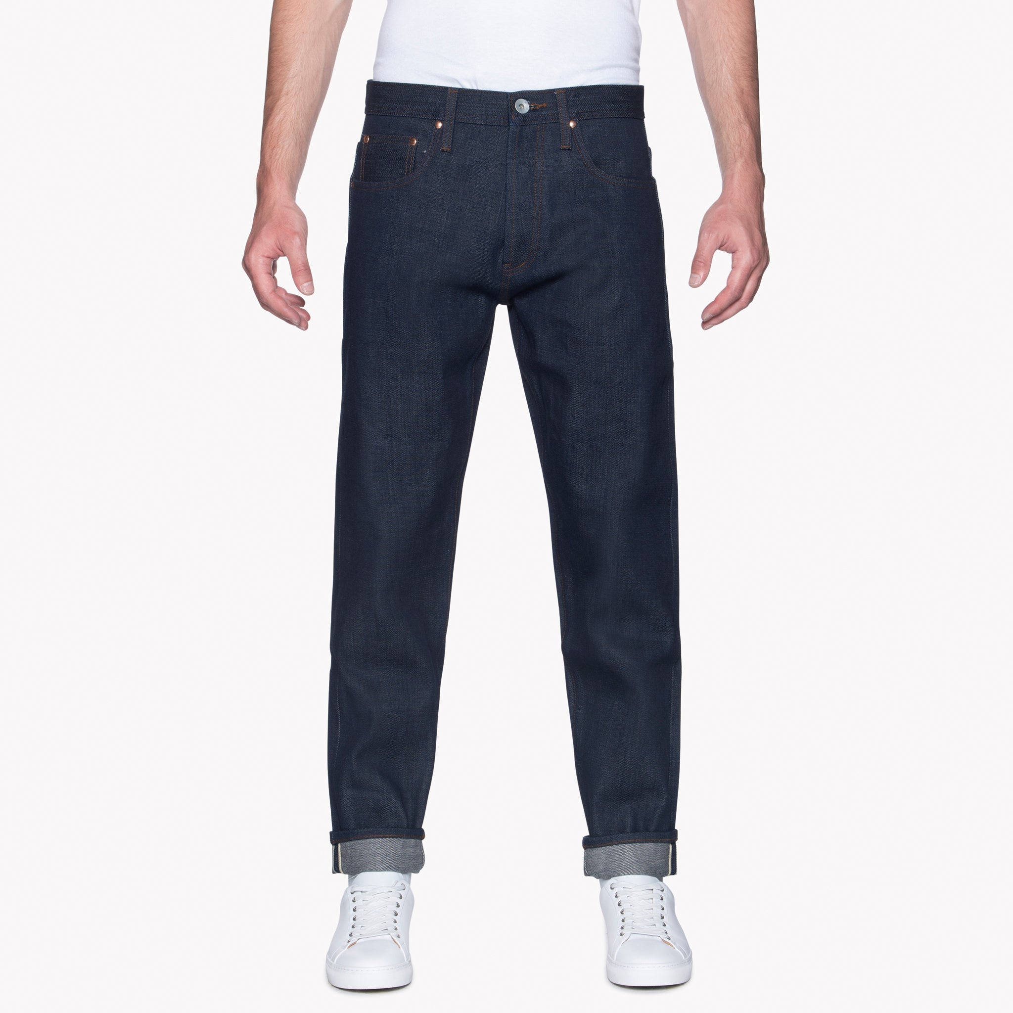 UB621 Relaxed Tapered Fit 21oz Indigo Selvedge Denim | The Unbranded Brand