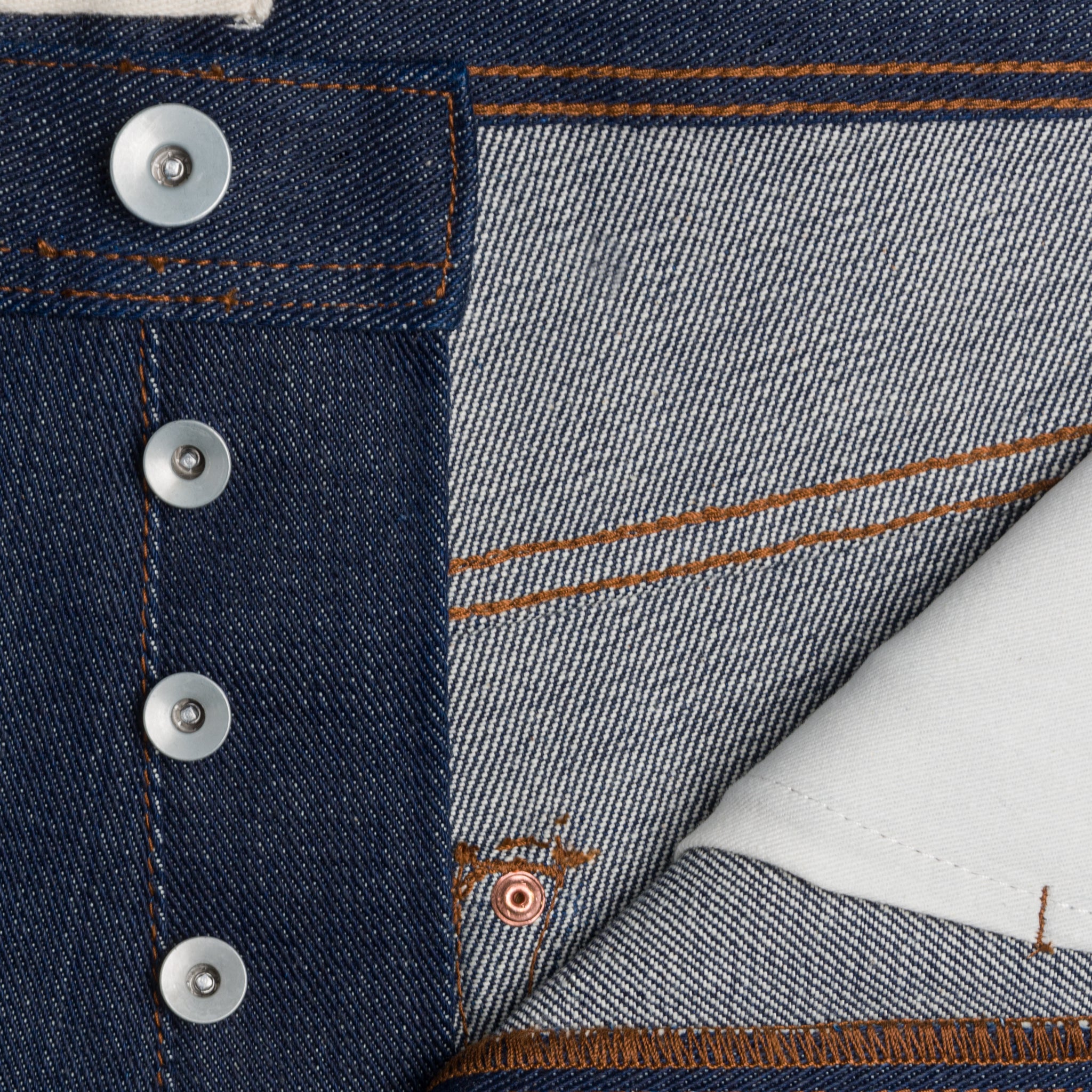 UB621 Relaxed Tapered Fit 21oz Indigo Selvedge Denim | The Unbranded Brand