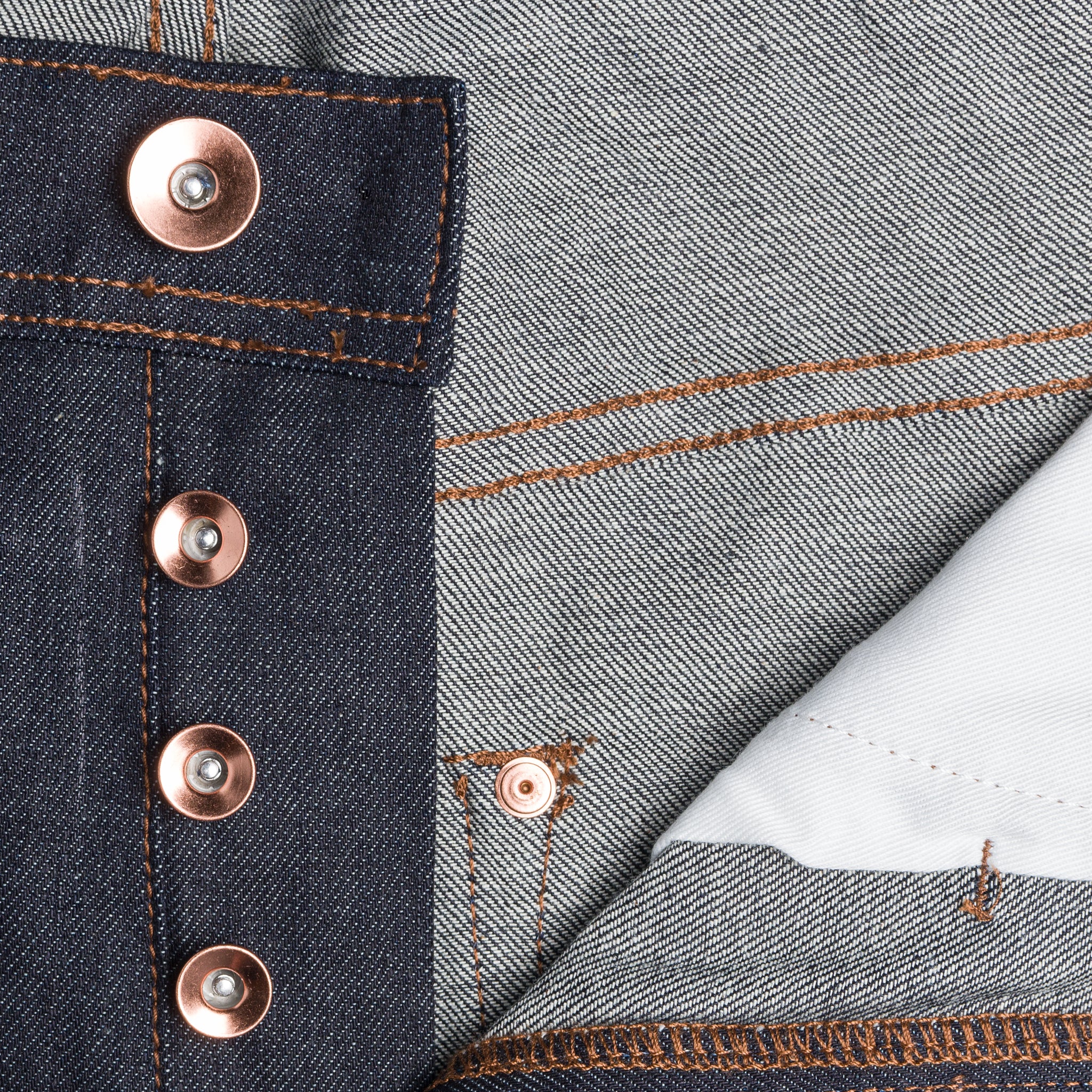 UB622 Relaxed Tapered Fit 11oz Indigo Stretch Selvedge Denim | The Unbranded Brand