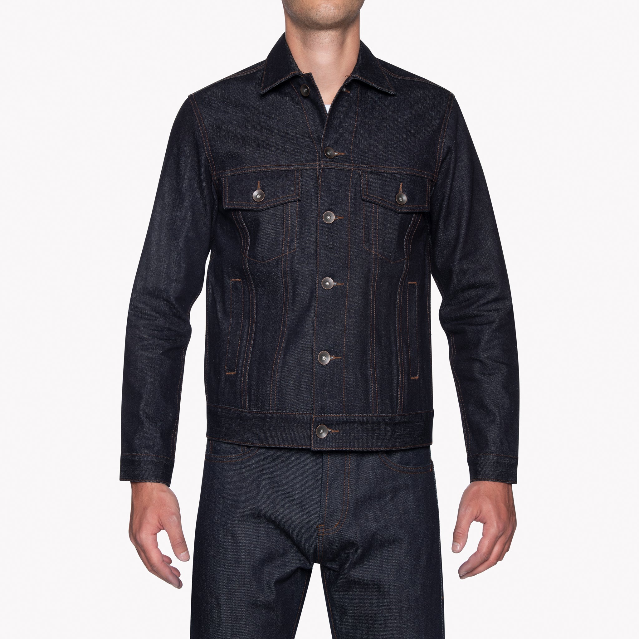 UB901 14.5oz Indigo Selvedge Denim Jacket | The Unbranded Brand