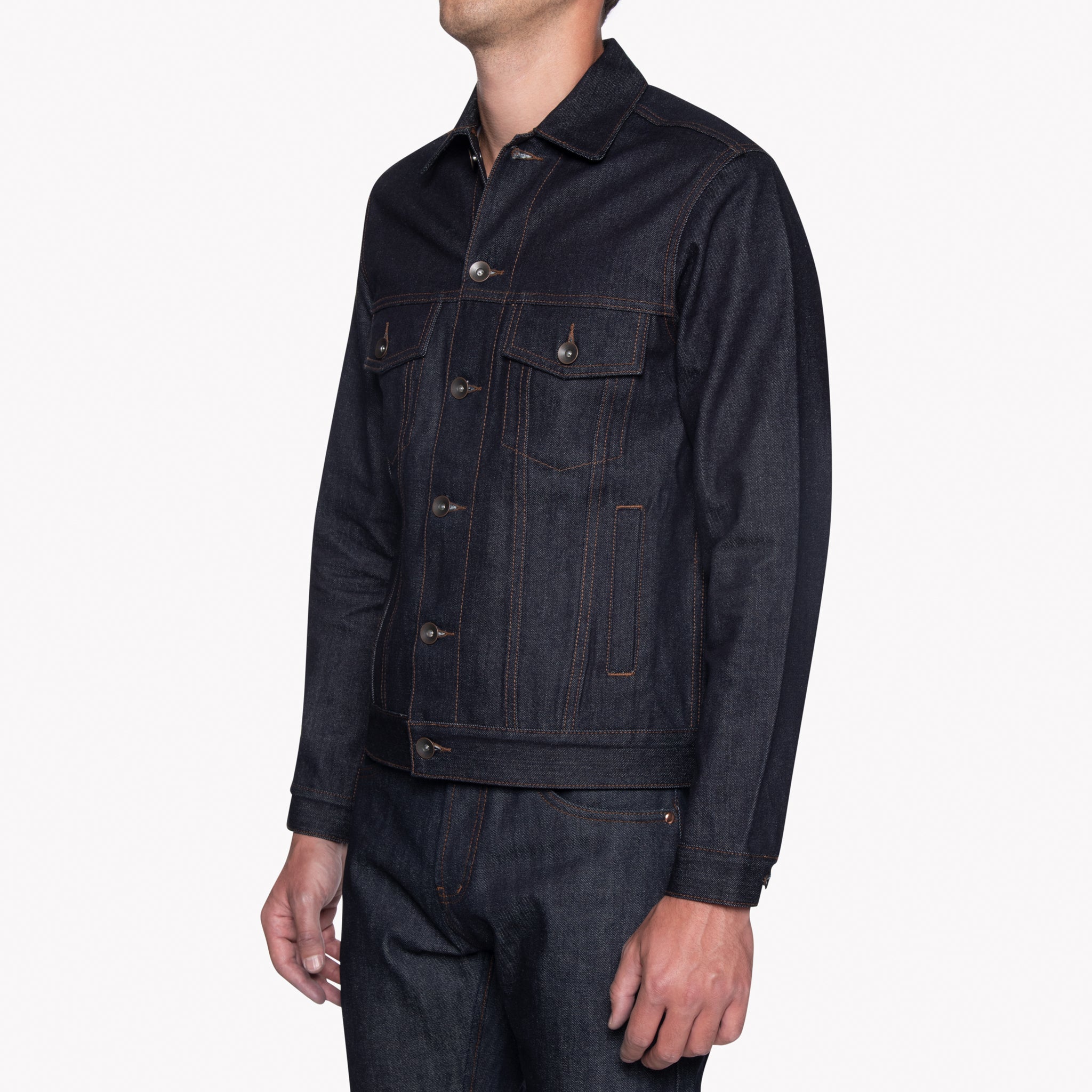 UB901 14.5oz Indigo Selvedge Denim Jacket | The Unbranded Brand